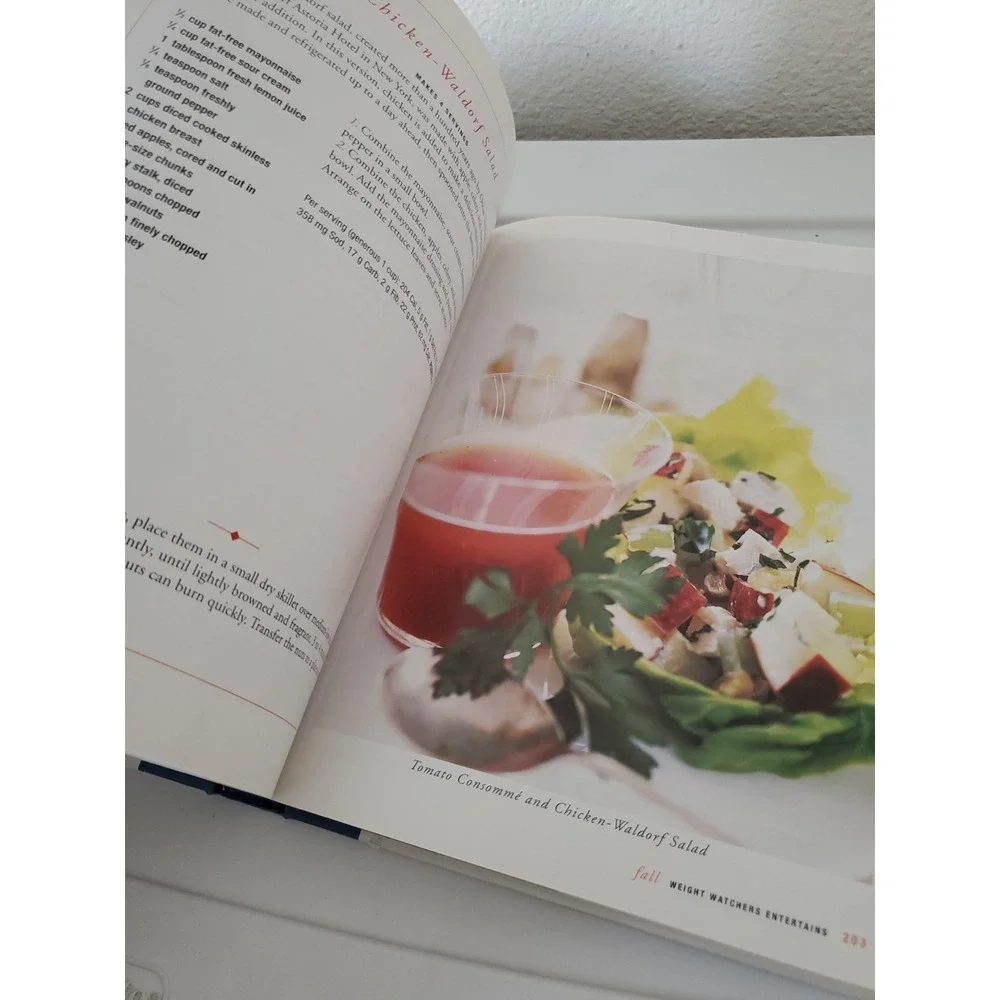 Weight Watchers Entertains Culinary Institute of America Cookbook Hardcover